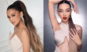 Cùng chọn kiểu tóc độc đáo, Hoa hậu Ngọc Châu có tạo ấn tượng mạnh như Hoa hậu Thùy Tiên?
