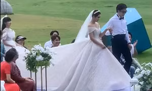 Ngắm Vân Trang mặc váy cưới xinh như công chúa trong hôn lễ cuối phim "Thương Ngày Nắng Về"