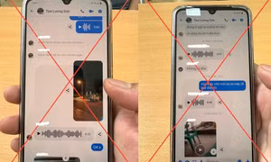 Hội nhóm chat messenger của Facebook “Taxi Lương Sơn” báo chốt Cảnh sát giao thông.