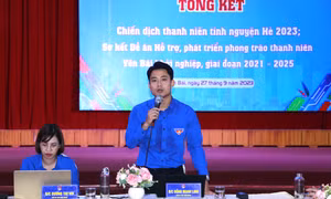 Tỉnh Đoàn Yên Bái tổng kết Chiến dịch Thanh niên tình nguyện Hè 2023