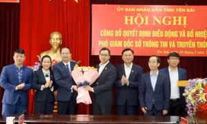 Yên Bái công bố quyết định bổ nhiệm cán bộ