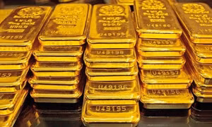 Từ đầu năm tới nay, giá vàng trong nước tăng 5,65% . ảnh minh hoạ 