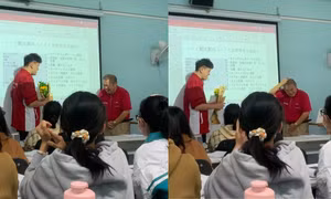 Biểu cảm "cưng xỉu" của thầy giáo người Nhật khi lần đầu nhận quà của sinh viên Việt Nam