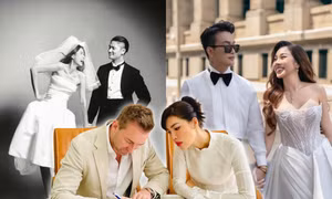 Siêu mẫu Minh Tú, Cao Thiên Trang lần lượt lên xe hoa, TiTi (HKT) khoe ảnh cưới