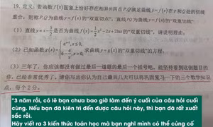 Khoảnh khắc xúc động trong đề luyện thi Đại học của sĩ tử 2K6 xứ Trung