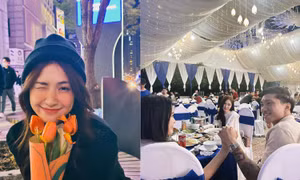 Hòa Minzy bất lực khi được Văn Hậu - Hải My "chiêu đãi món mới" tại tiệc cưới Đình Trọng