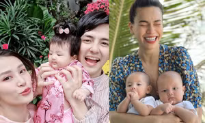 “Thế lực nhí” của V-Biz bất ngờ chiếm sóng hơn cả bố mẹ trên mạng xã hội