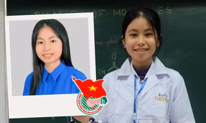 Lê Trần Phương Mai - đại biểu nhỏ tuổi nhất ra Hà Nội tham dự Đại hội Đoàn toàn quốc XII