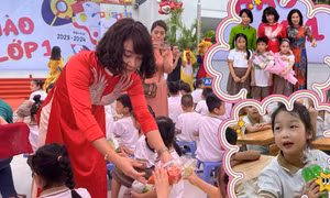 Hà Nội: Tiểu học Văn Chương tưng bừng ngày hội tựu trường đón "tân binh" lớp 1