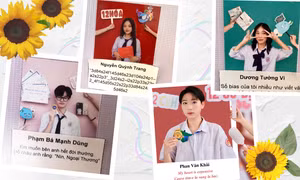 Kỷ yếu "nghệ cả vườn" của teen 2K5: Từ làm thơ thả thính đến viết bằng cấu hình electron
