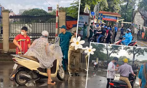 Hà Nội: Thời tiết mát mẻ, sĩ tử tinh thần thoải mái sẵn sàng thi tốt nghiệp