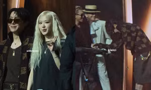 j-hope cúi chào, Rosé hớn hở khi gặp G-Dragon, Taeyang BIGBANG viral cõi mạng