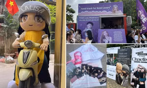 Muôn kiểu hoạt động nhộn nhịp của fan trước giờ concert BLACKPINK "on the mic"