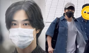 Suho và Xiumin (EXO) rạng rỡ tại sân bay, sẵn sàng cho đêm diễn tại Việt Nam đêm nay