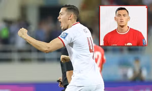 Vượt mặt Son Heung-min, Wu Lei, trung vệ làm tung lưới ĐT Việt Nam được AFC tôn vinh