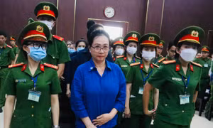 Bà Trương Mỹ Lan tại phiên tòa phúc thẩm. Ảnh: Tân Châu