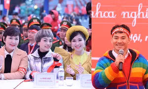 Nghệ sĩ Xuân Bắc, Ngọc Khuê, Hà Myo khuấy động không khí sự kiện Chủ Nhật Đỏ