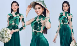 Hoa hậu Đỗ Thị Hà khoe ảnh áo dài cho phần thi quan trọng, ý nghĩa trang phục gây bất ngờ