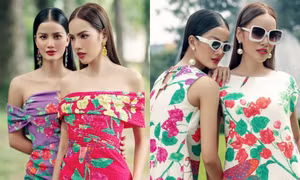 Top 5 Miss Universe Việt Nam Hương Ly và Hoàng Phương gợi ý trang phục “biến hóa” từ khăn lụa