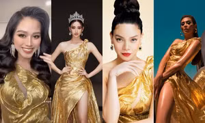 Pha "đụng hàng" cực "hot" của Hoa hậu Đỗ Thị Hà, Lương Thùy Linh, Hà Hồ, Võ Hoàng Yến