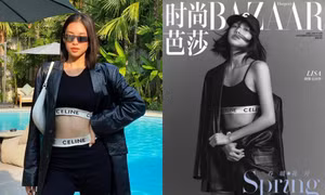 Hoa hậu Tiểu Vy được khen thần thái đẹp không thua gì Lisa BLACKPINK khi diện cùng set đồ