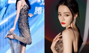 Đáng nể như Địch Lệ Nhiệt Ba, giẫm váy trên sân khấu mà vẫn ung dung xử lý tỉnh bơ