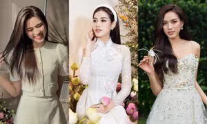 Hoa hậu Đỗ Thị Hà khoe nhan sắc ngọt ngào trong veo với loạt trang phục trắng