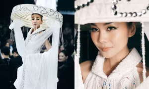 Siêu mẫu Thanh Hằng trở lại sàn runway sau đám cưới, thần thái "cô dâu mới" có gì khác biệt?