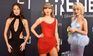 Nhiều ngôi sao diện trang phục của NTK Lê Thanh Hòa đi thảm đỏ Grammys 2025