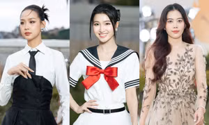 Á hậu Phương Nhi hóa thân thành "cô nàng thủy thủ" dễ thương trong show thời trang