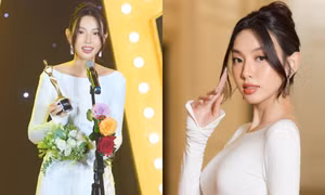 Hoa hậu Thùy Tiên nhận danh hiệu "Mỹ nhân của năm", phát biểu truyền cảm hứng