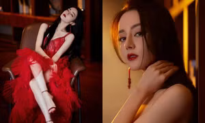 Địch Lệ Nhiệt Ba đẹp lộng lẫy với váy xuyên thấu đỏ rực nhưng vẫn bị chê vì chi tiết này