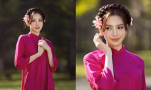 Gợi ý từ Hoa hậu Tiểu Vy để có bộ ảnh áo dài đẹp xuất sắc ngày đầu Xuân