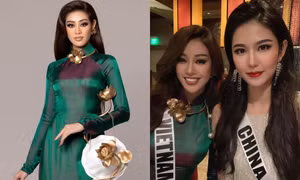 Cuối cùng fan cũng được thấy Hoa hậu Khánh Vân mặc áo dài, nhưng hình như có gì sai sai?