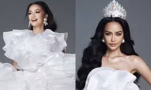 Ngắm Hoa hậu Ngọc Châu trong bộ ảnh mới đẹp kiêu sa như đóa hồng trắng