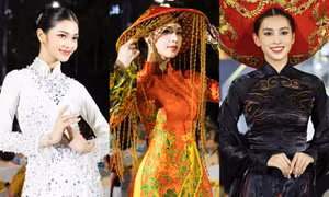 Hoa hậu Tiểu Vy, Thanh Thủy khoe nhan sắc rực rỡ trong Lễ hội Áo dài TP.HCM 2024