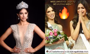 Vì sao xuất hiện thông tin tân Hoa hậu Hoàn vũ 2021 Harnaaz Sandhu từ bỏ vương miện?