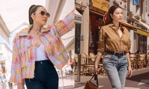 Lý Nhã Kỳ "hack tuổi" với loạt trang phục trẻ trung trên đường phố châu Âu