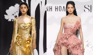 Bảo Ngọc sắc sảo mở màn, Tiểu Vy đẹp hút hồn kết show thời trang Lê Thanh Hòa