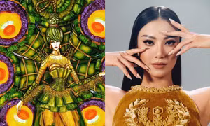 Trang phục Dân tộc của Á hậu Kim Duyên tại Miss Universe mang hình ảnh món ăn truyền thống