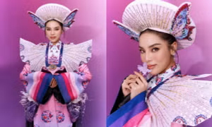 Ngắm cận cảnh bộ Trang phục dân tộc của Hoa hậu Kỳ Duyên tại Miss Universe 2024