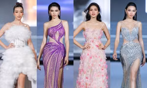 Miss World Vietnam: Hoa hậu Thùy Tiên và Đỗ Thị Hà khoe nhan sắc lộng lẫy trên sàn runway