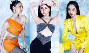 Hoa hậu Lương Thùy Linh khoe hình thể đẹp nhất nhì làng nhan sắc Việt với thiết kế cut-out