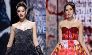 Hoa hậu Đỗ Thị Hà mở màn yêu kiều, Hoa hậu Khánh Vân làm vedette ấn tượng