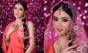 Hoa hậu Ý Nhi diện trang phục truyền thống Ấn Độ, được nhận xét thế nào?