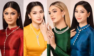 Top 4 Hoa hậu Trái Đất 2023 khoe vẻ dịu dàng trong loạt áo dài màu sắc nổi bật