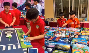 Tween Tiểu học CLC Tràng An hào hứng tham gia Ngày hội Sách và STEM 2024