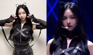Karina (aespa) gây sốt với tạo hình mèo đen trong show Music Bank vì quá giống nhân vật ảo
