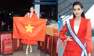 Netizen choáng với lượng hành lý khổng lồ Hoa hậu Đỗ Thị Hà mang tới Miss World 2021