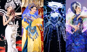 Trang phục Dân tộc độc đáo, mang cảm hứng về tương lai tại Miss Cosmo Vietnam 2023